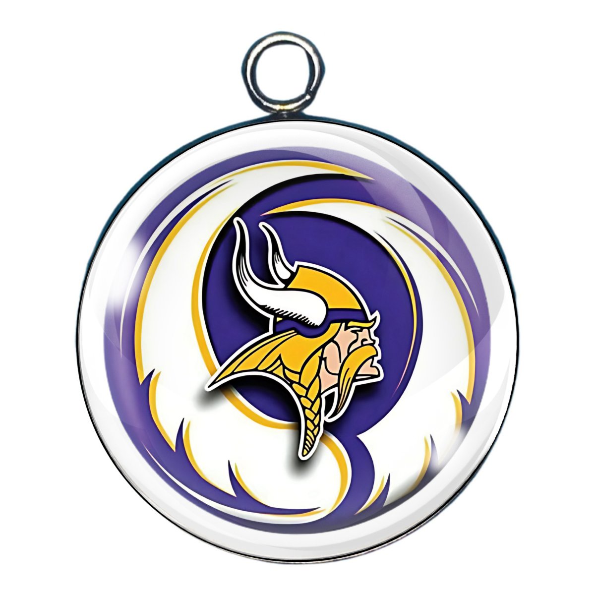 Minnesota Vikings Glass Cabochon Charms