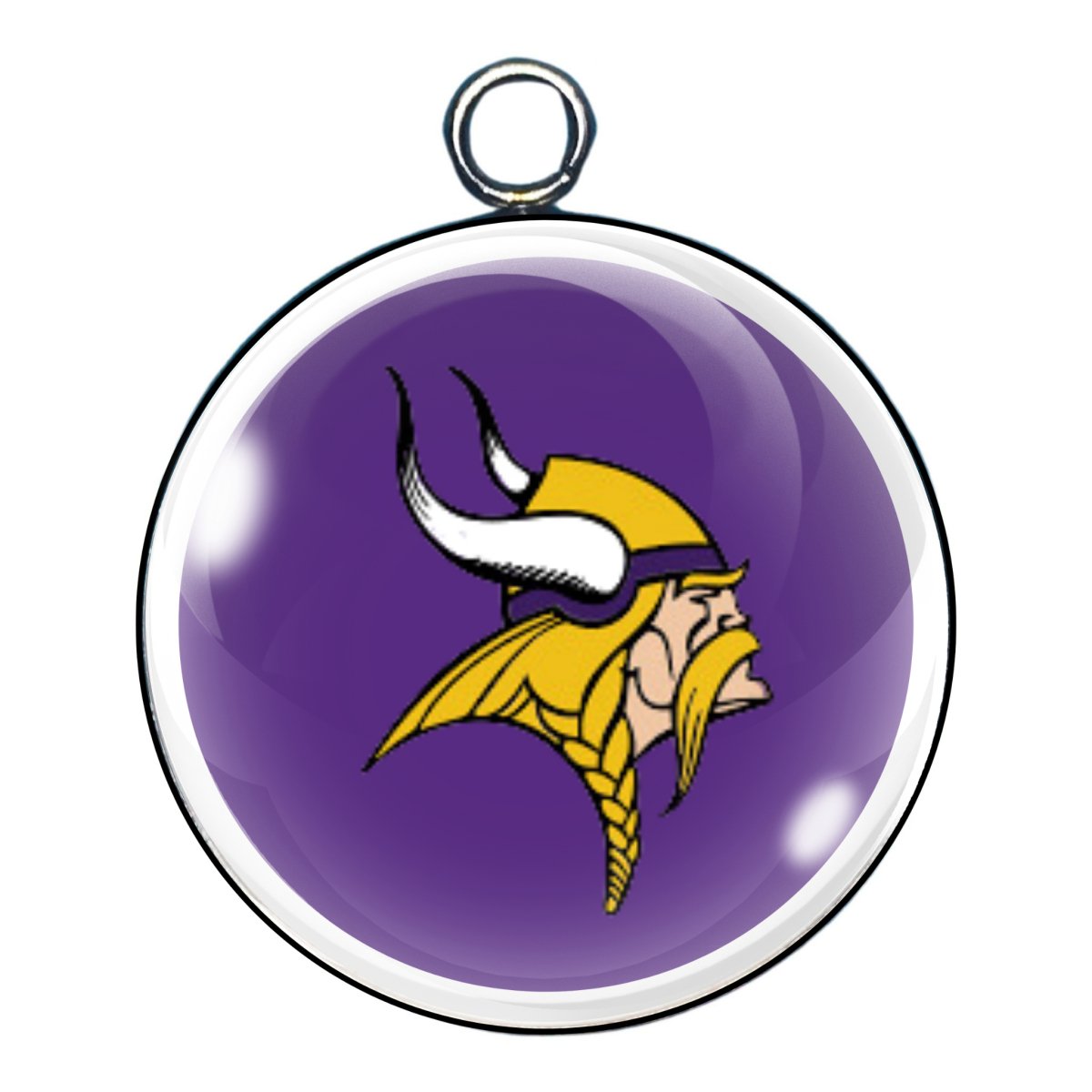 Minnesota Vikings Glass Cabochon Charms