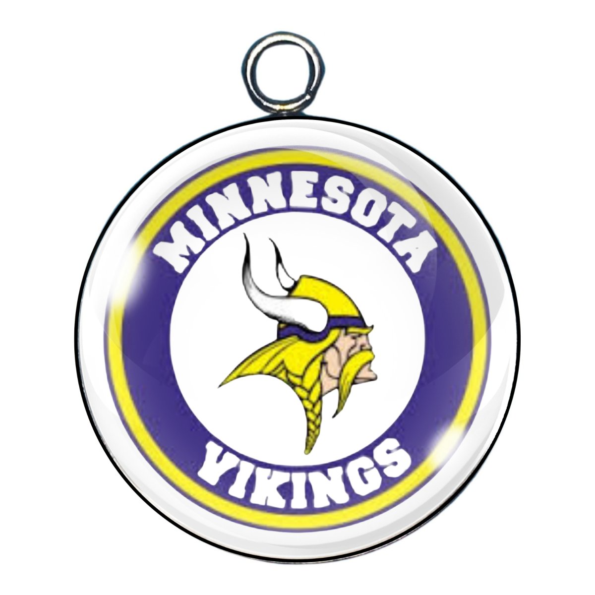 Minnesota Vikings Glass Cabochon Charms