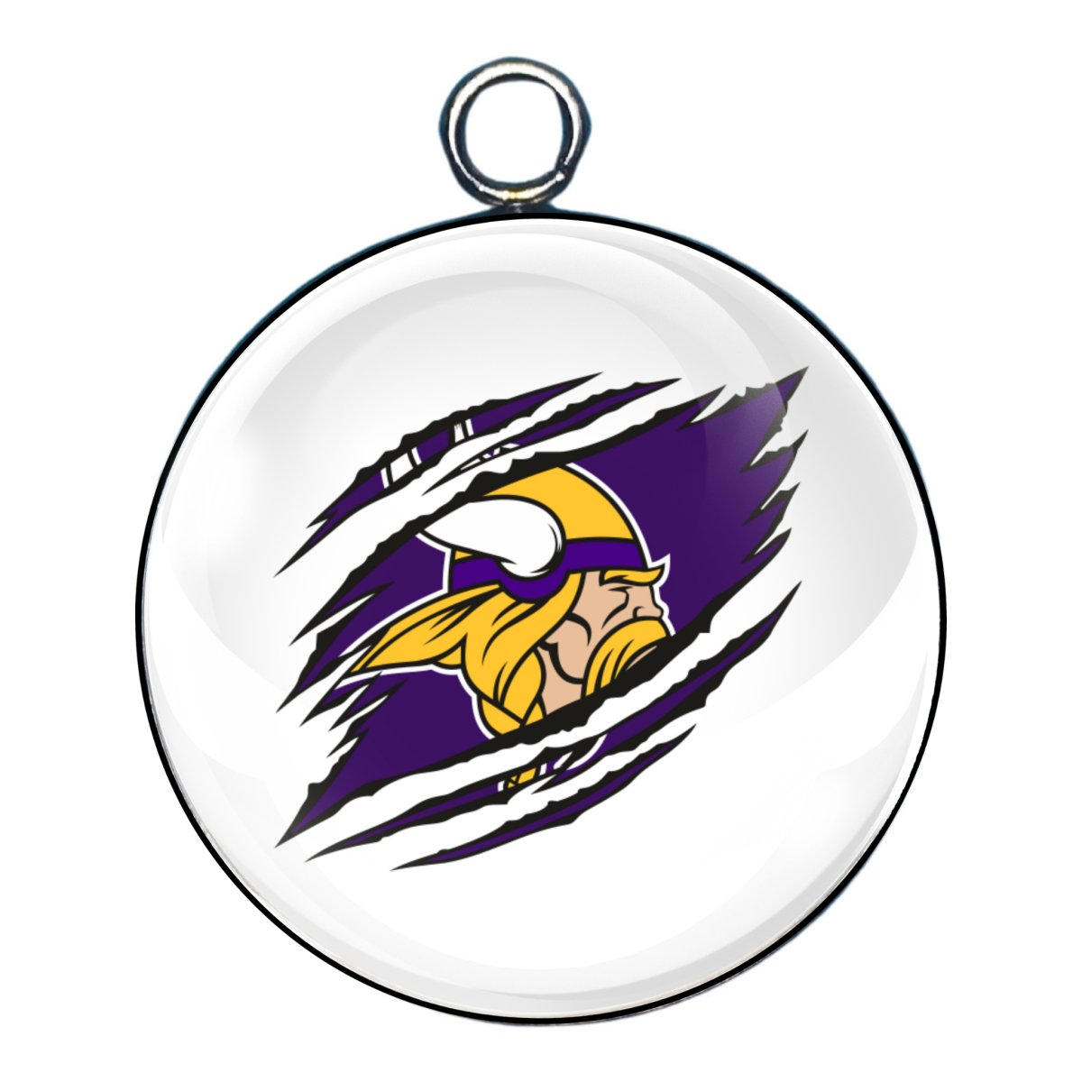 Minnesota Vikings Glass Cabochon Charms