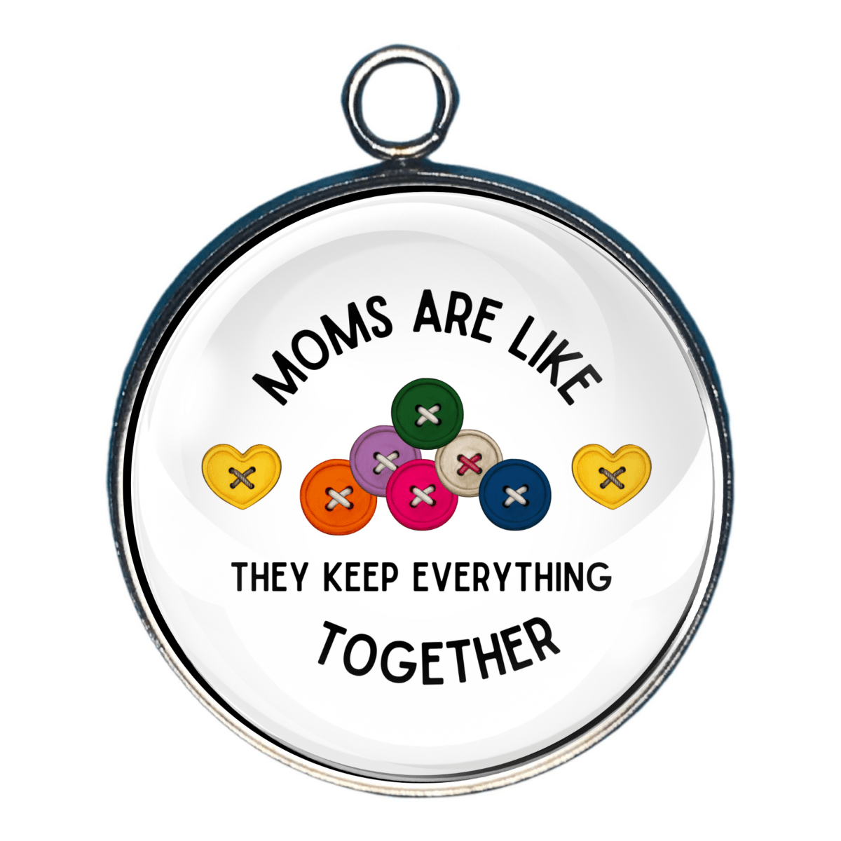 Charm of 'Moms are like - buttons- they keep everything together' 
