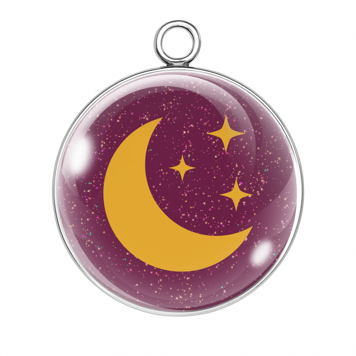 Charm Style #9 – Plum Purple Moon & Stars