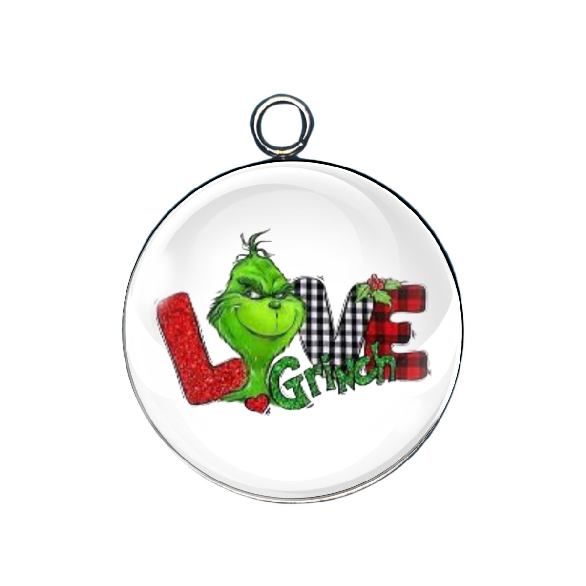 Mrs.Grinch Glass Cabochon Charms