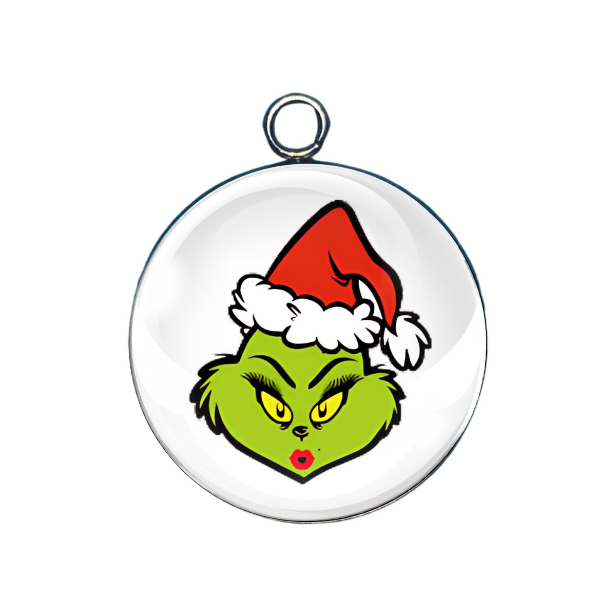 Mrs.Grinch Glass Cabochon Charms