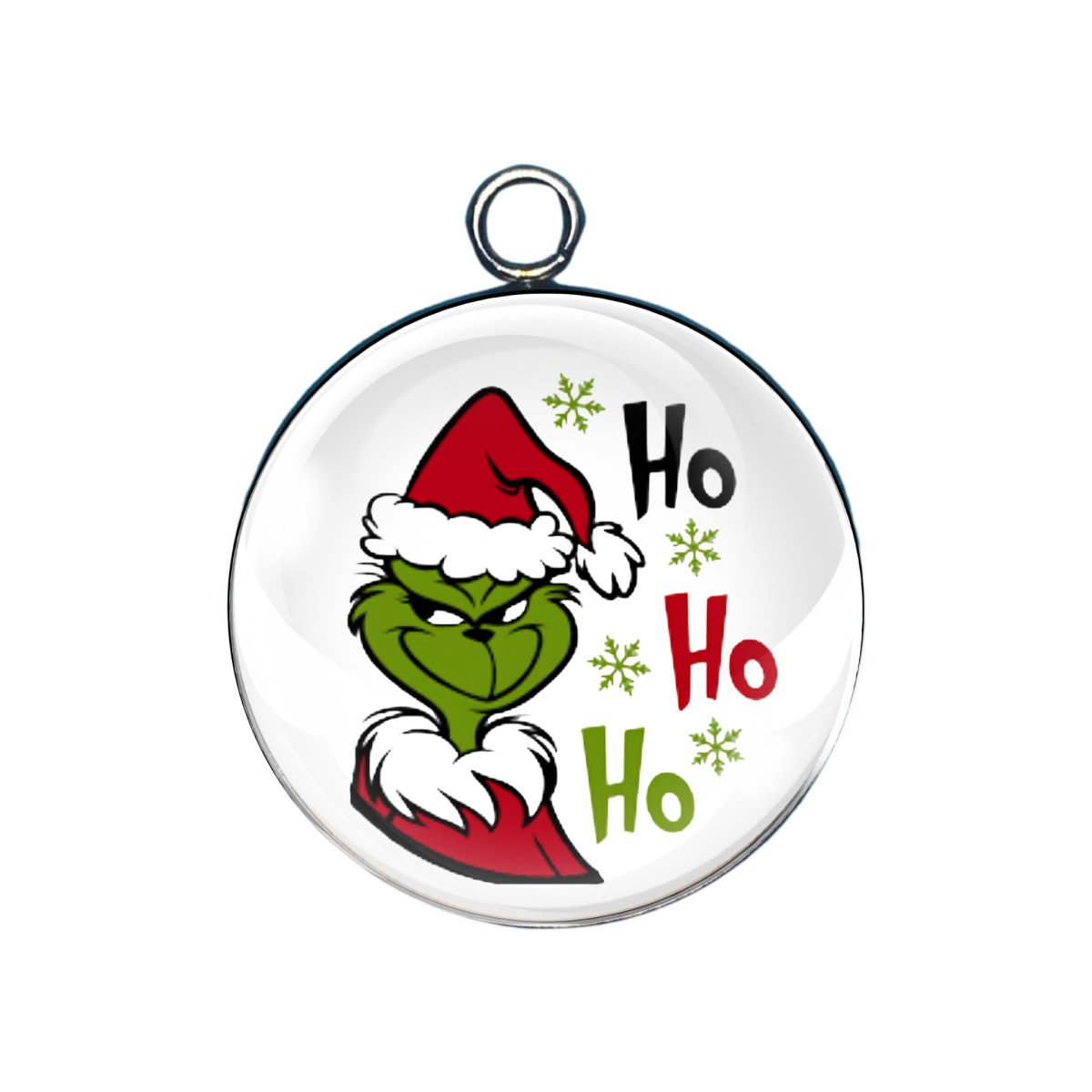 Mrs.Grinch Glass Cabochon Charms