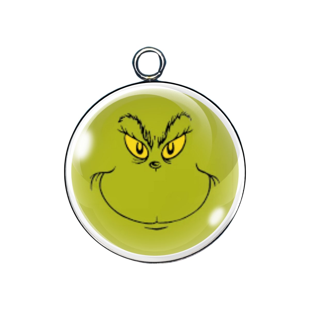 Mrs.Grinch Glass Cabochon Charms