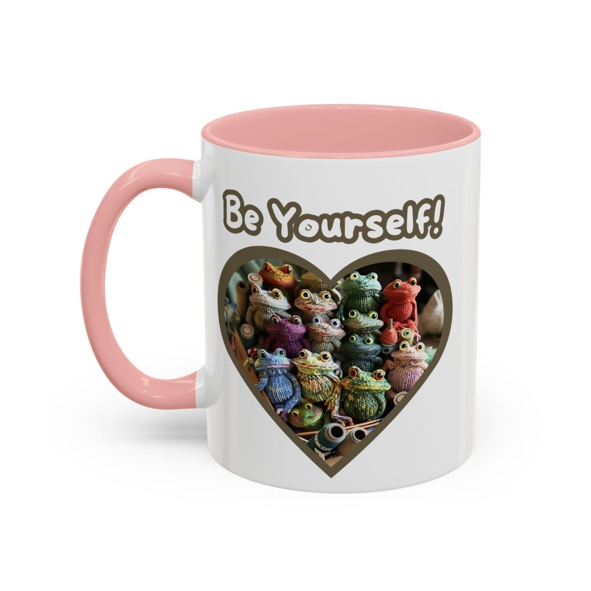 Mug - Be Yourself Unique Crochet Frogs Coffee Mug (11, 15oz)