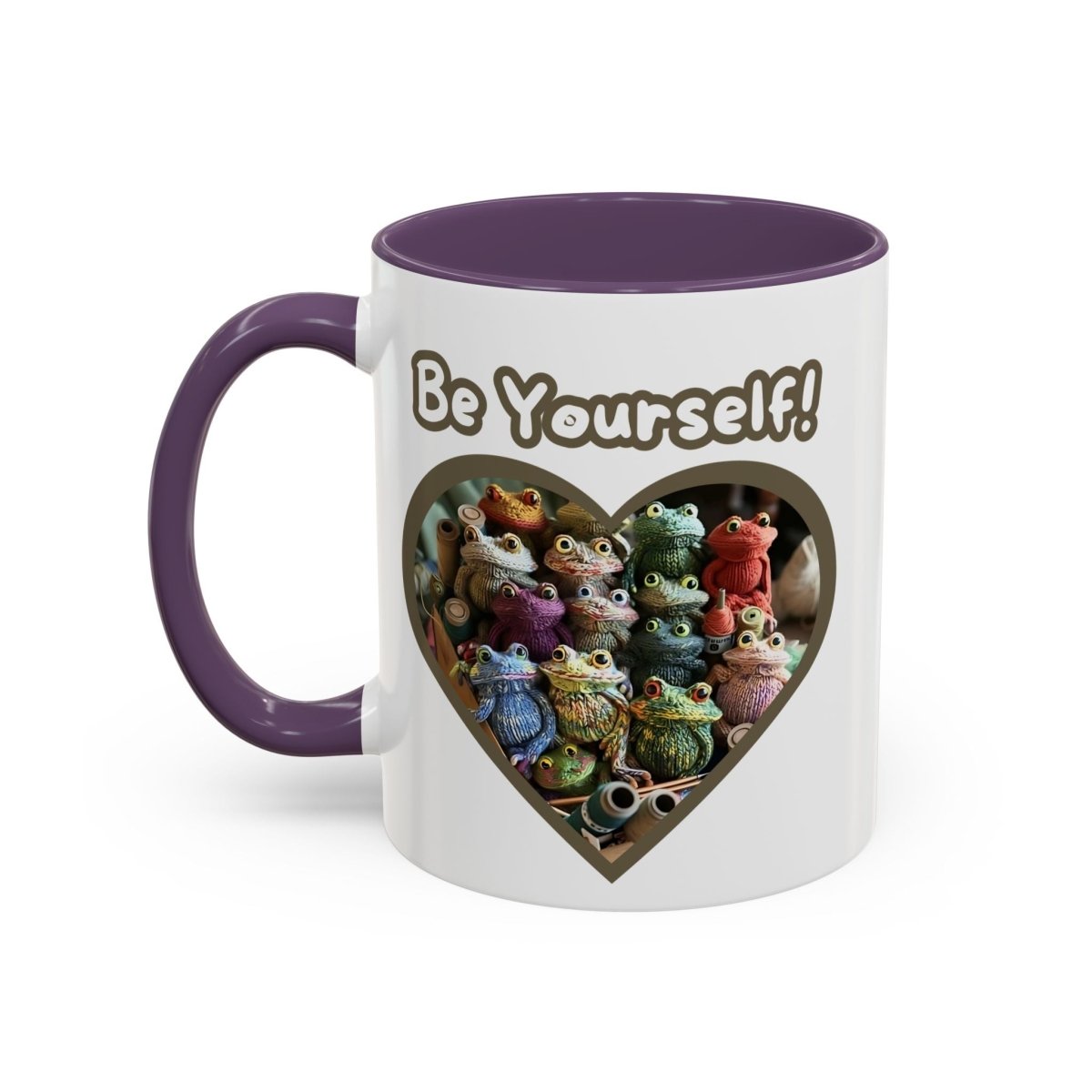 Mug - Be Yourself Unique Crochet Frogs Coffee Mug (11, 15oz)