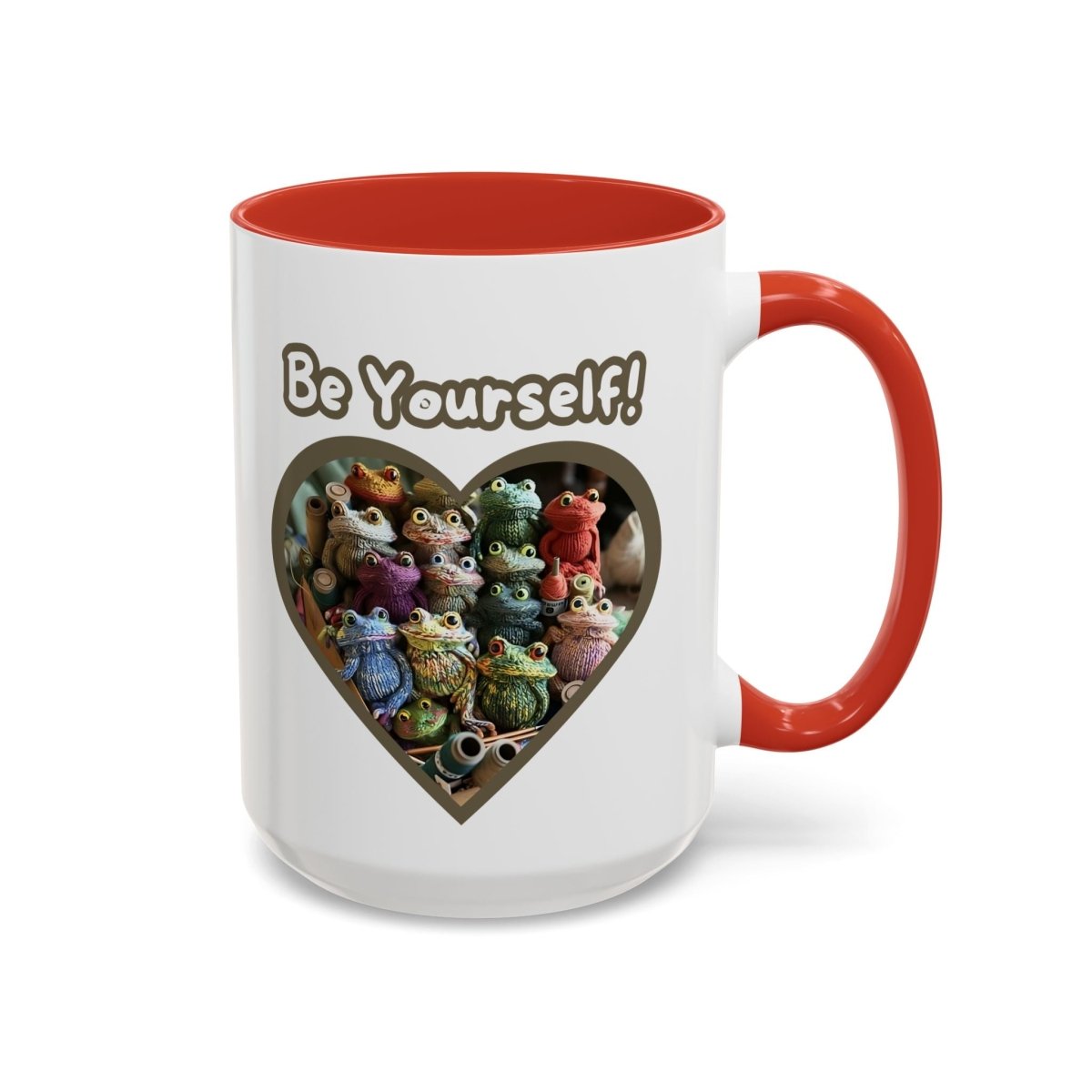 Mug - Be Yourself Unique Crochet Frogs Coffee Mug (11, 15oz)