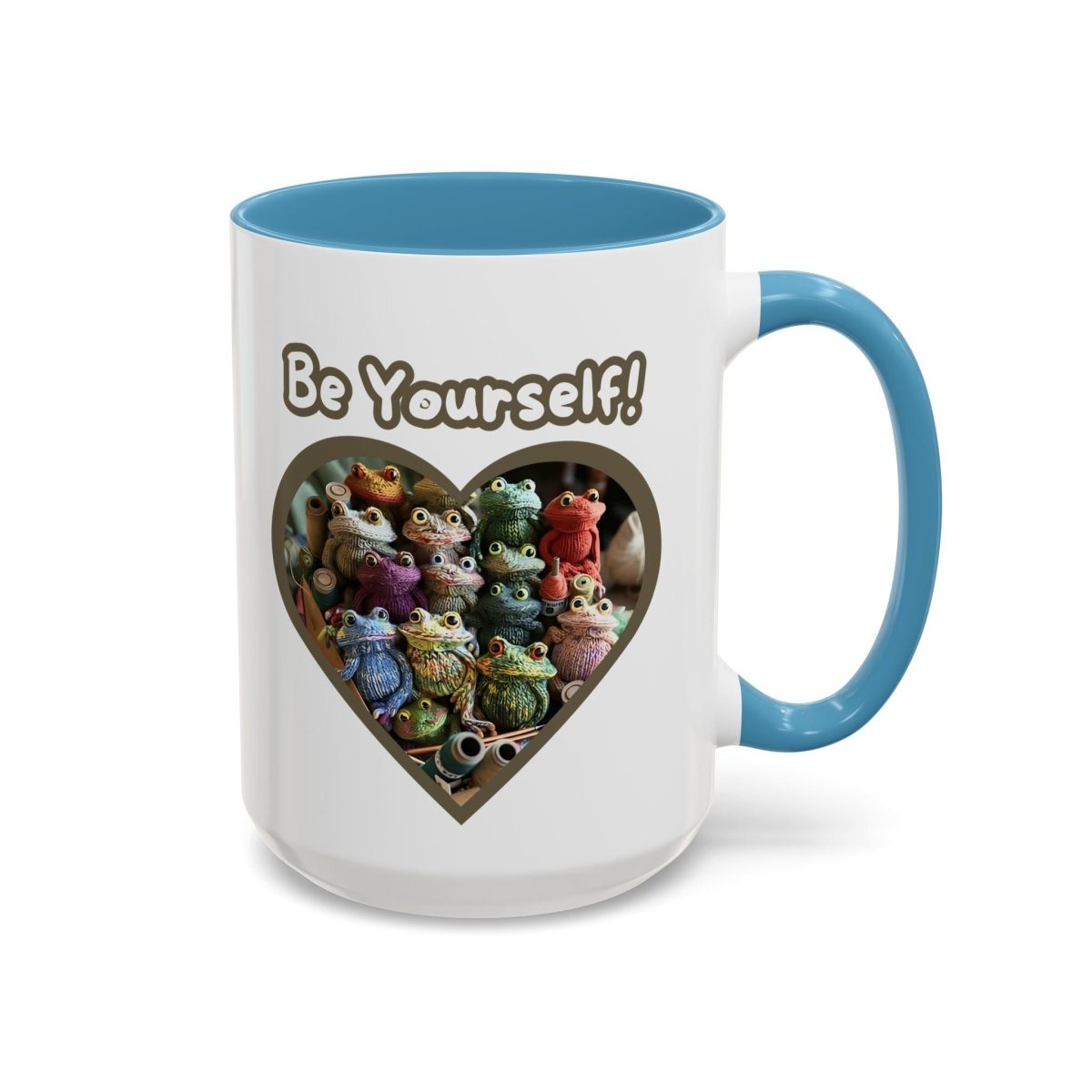 Mug - Be Yourself Unique Crochet Frogs Coffee Mug (11, 15oz)