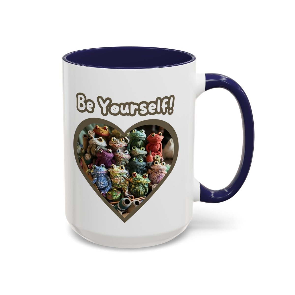 Mug - Be Yourself Unique Crochet Frogs Coffee Mug (11, 15oz)