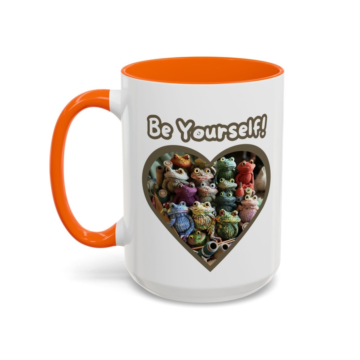 Mug - Be Yourself Unique Crochet Frogs Coffee Mug (11, 15oz)