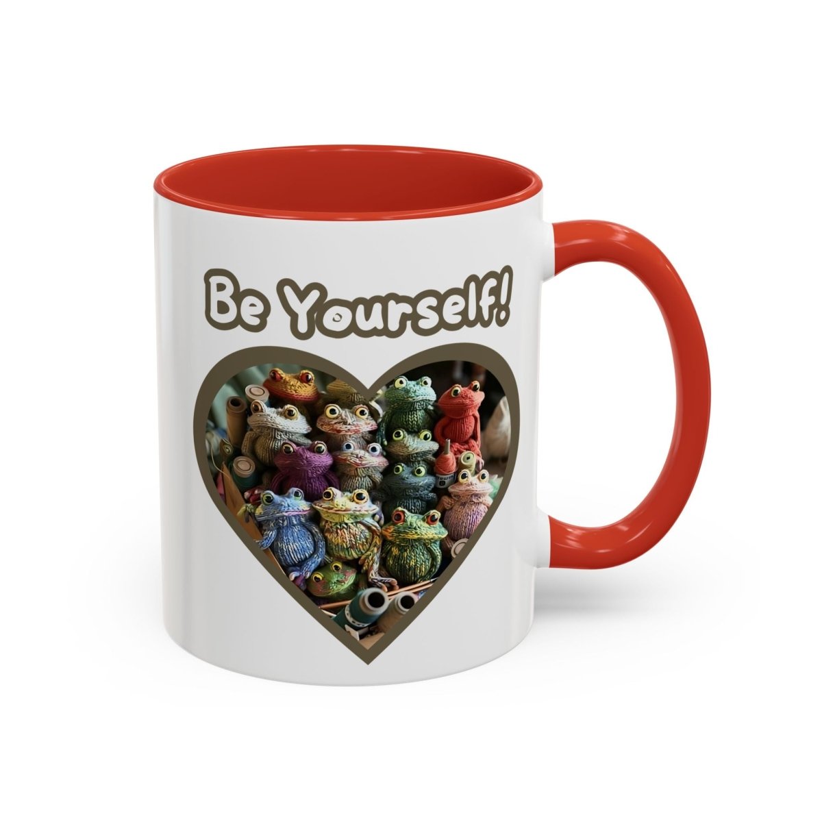 Mug - Be Yourself Unique Crochet Frogs Coffee Mug (11, 15oz)