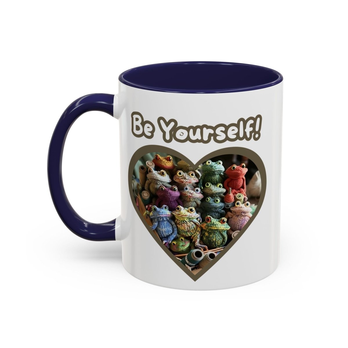 Mug - Be Yourself Unique Crochet Frogs Coffee Mug (11, 15oz)