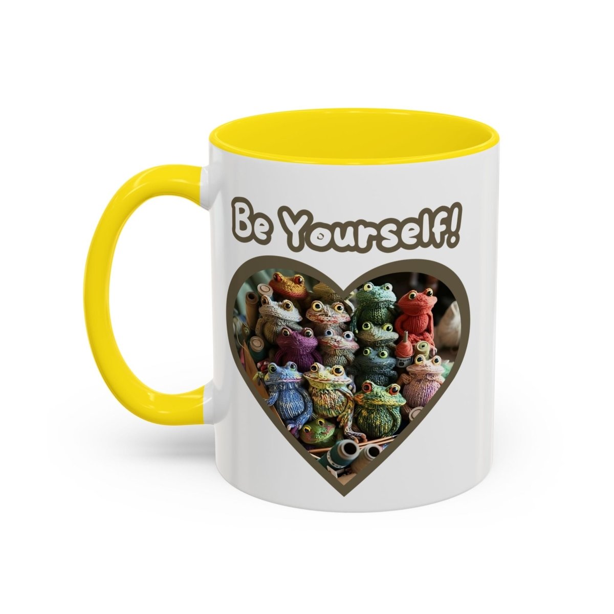 Mug - Be Yourself Unique Crochet Frogs Coffee Mug (11, 15oz)