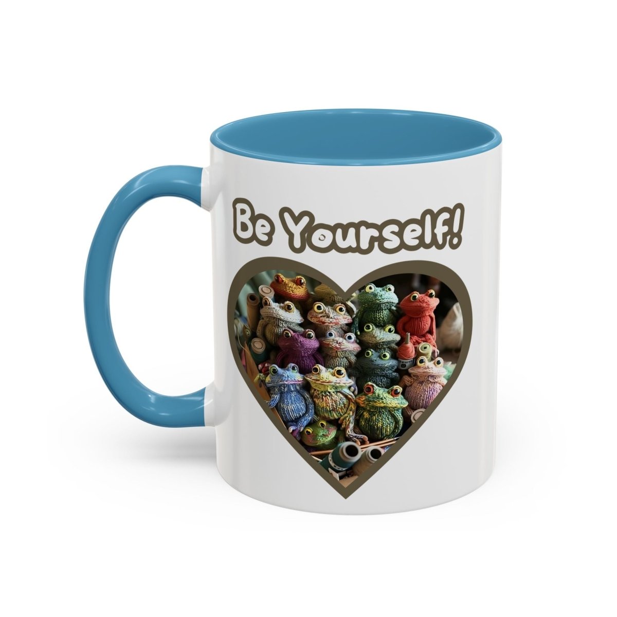 Mug - Be Yourself Unique Crochet Frogs Coffee Mug (11, 15oz)