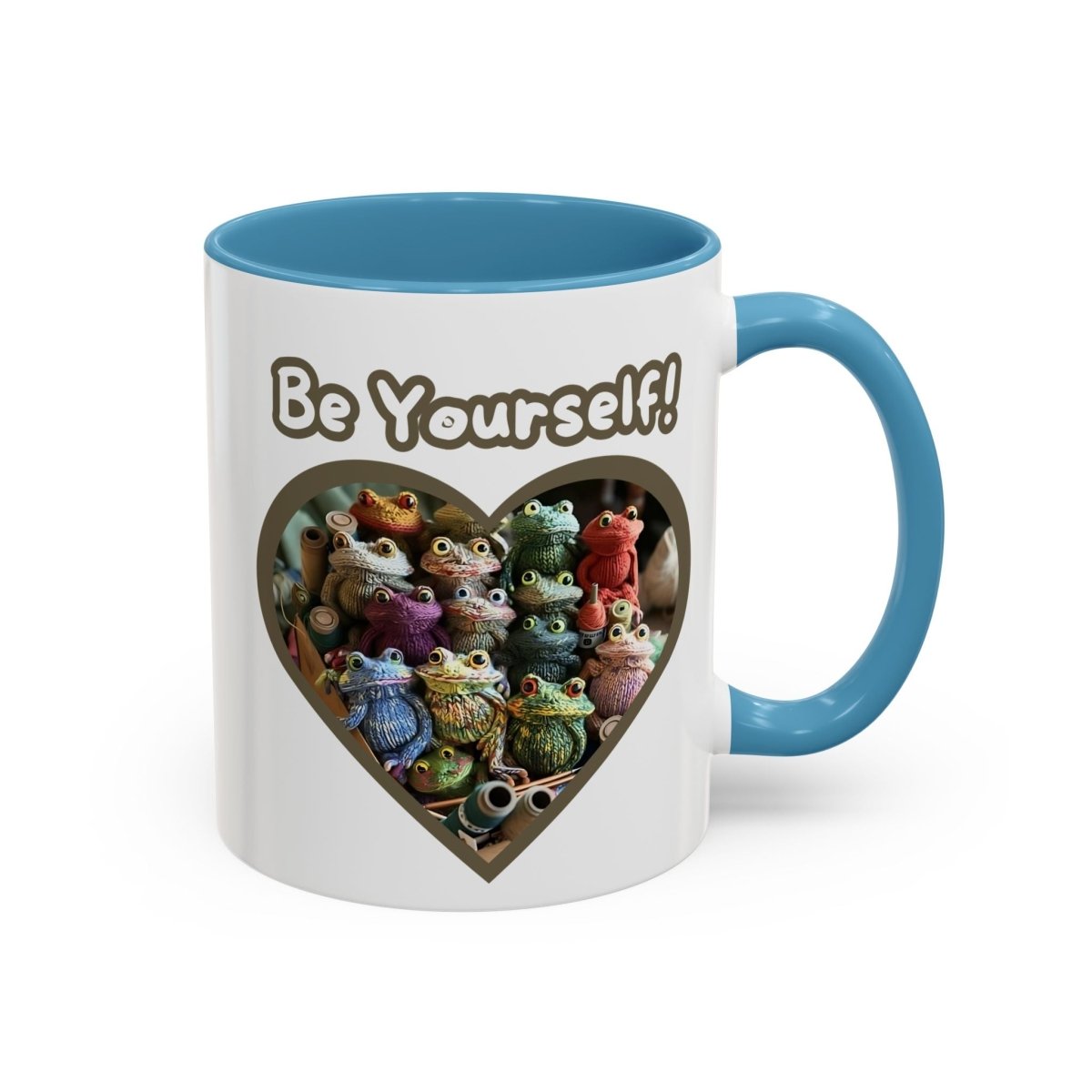 Mug - Be Yourself Unique Crochet Frogs Coffee Mug (11, 15oz)