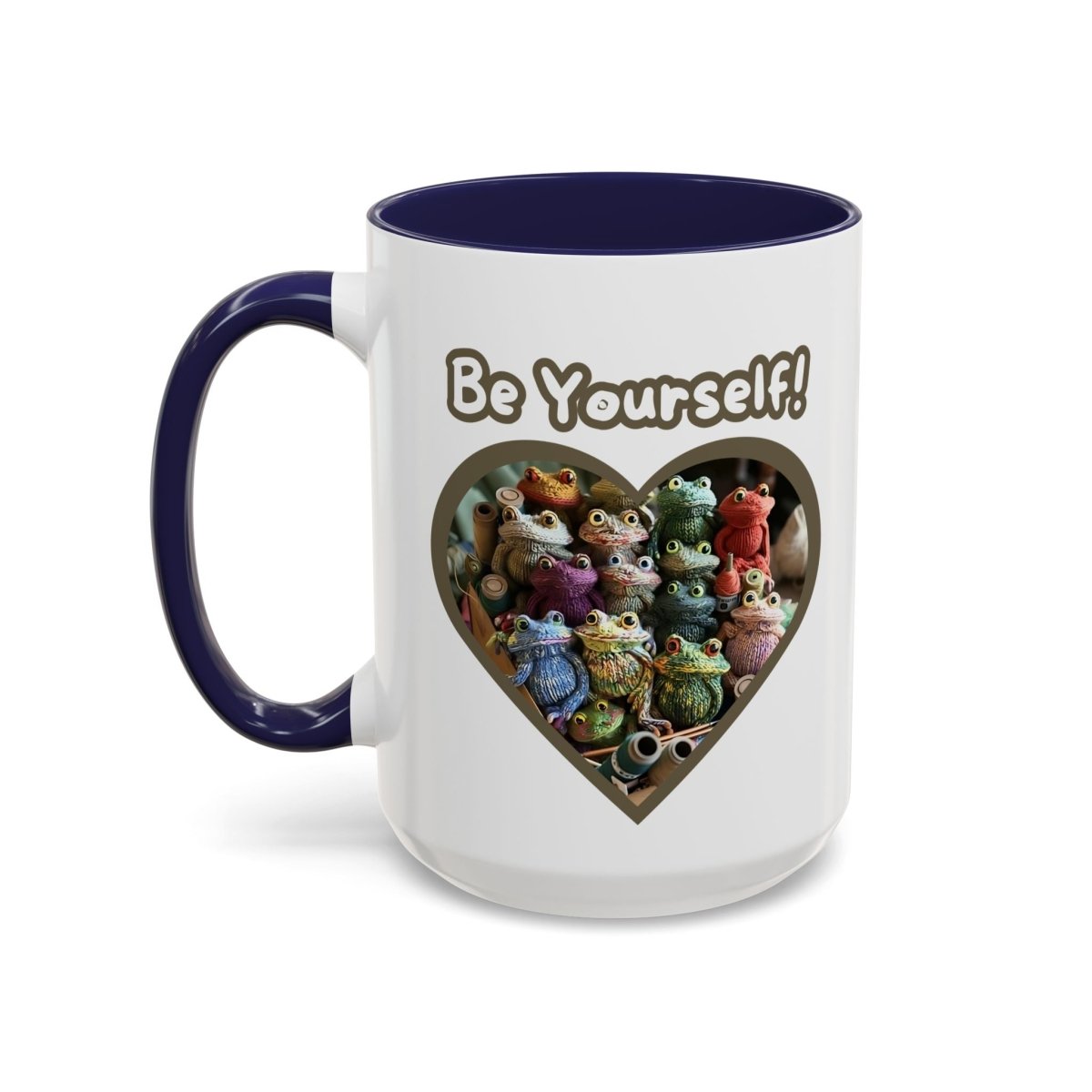 Mug - Be Yourself Unique Crochet Frogs Coffee Mug (11, 15oz)