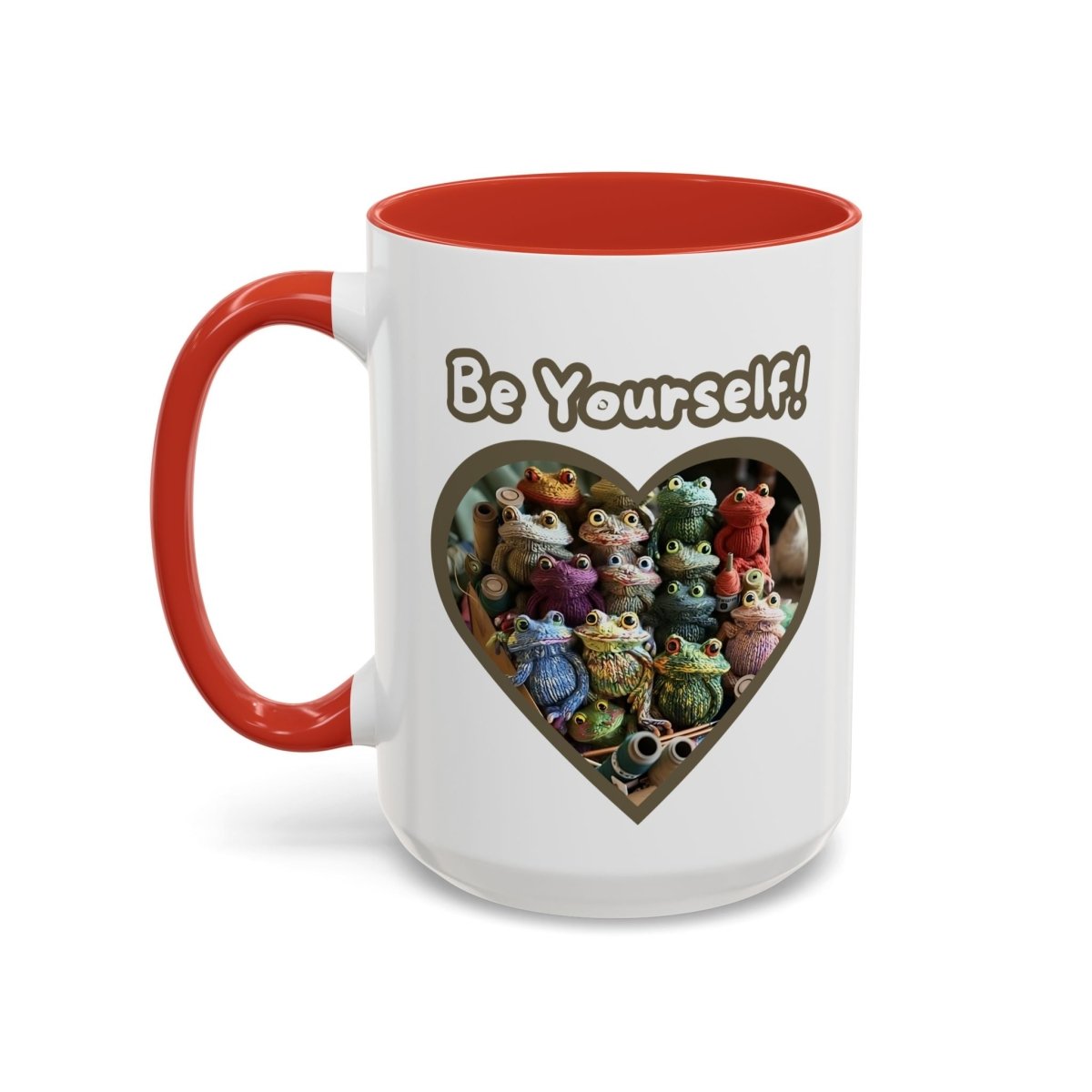 Mug - Be Yourself Unique Crochet Frogs Coffee Mug (11, 15oz)