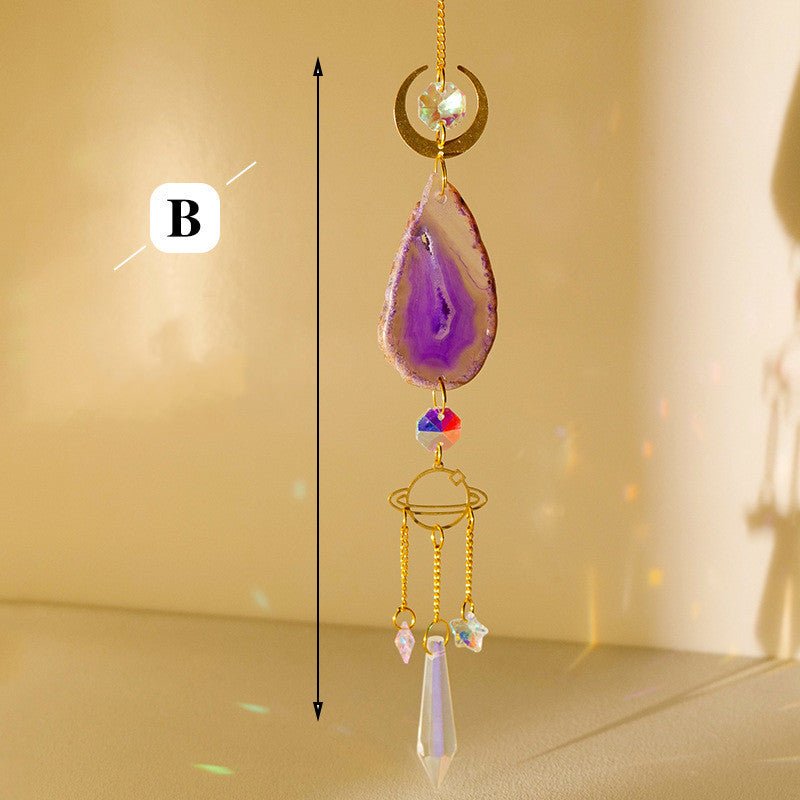 Natural Crystal Agate Sun Catcher