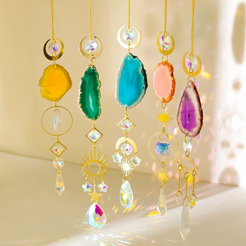 Natural Crystal Agate Sun Catcher