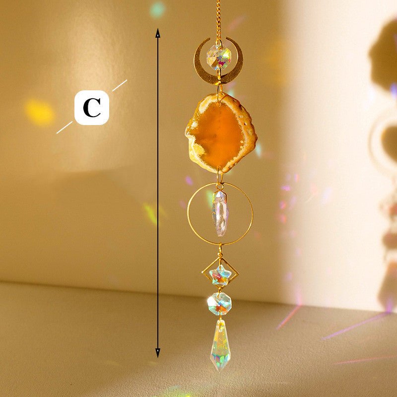 Natural Crystal Agate Sun Catcher