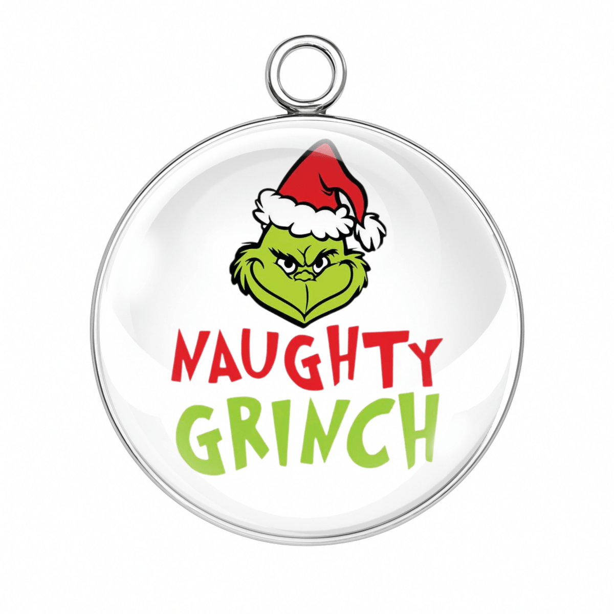 “Naughty Grinch Christmas charm”