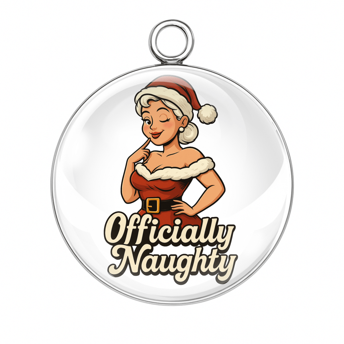 “Officially naughty pin-up girl charm”