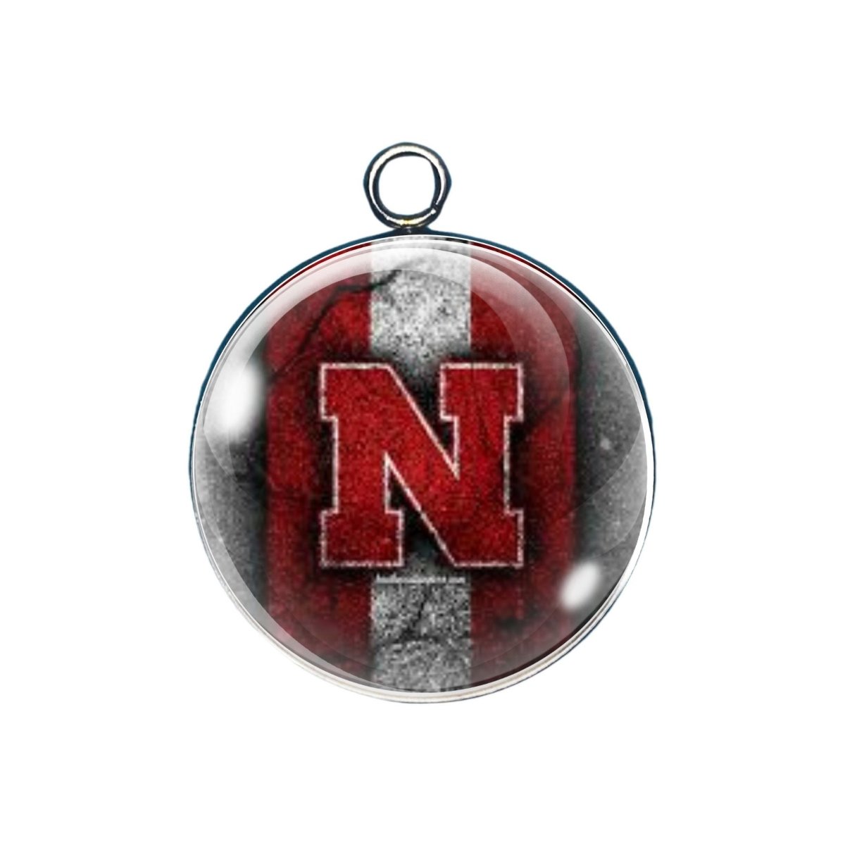  Nebraska Cornhuskers glass cabochon charm