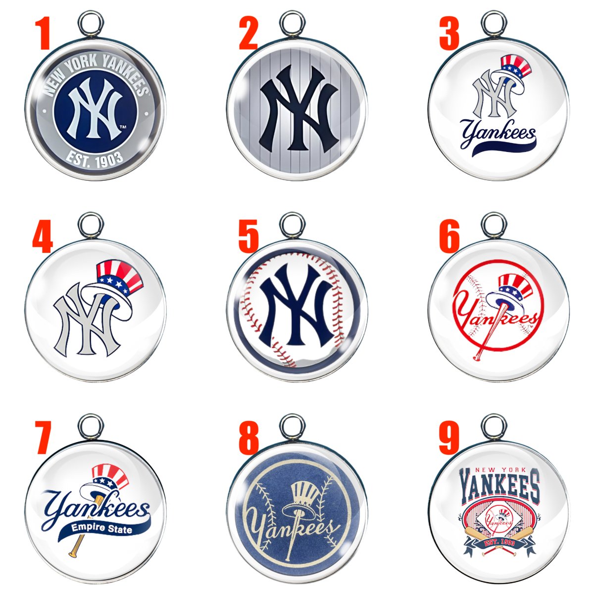 9 New York yankee charms