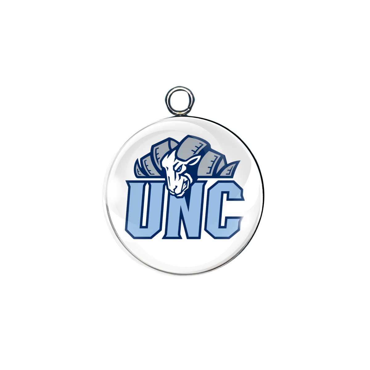 NC Tar Heels glass cabochon charm