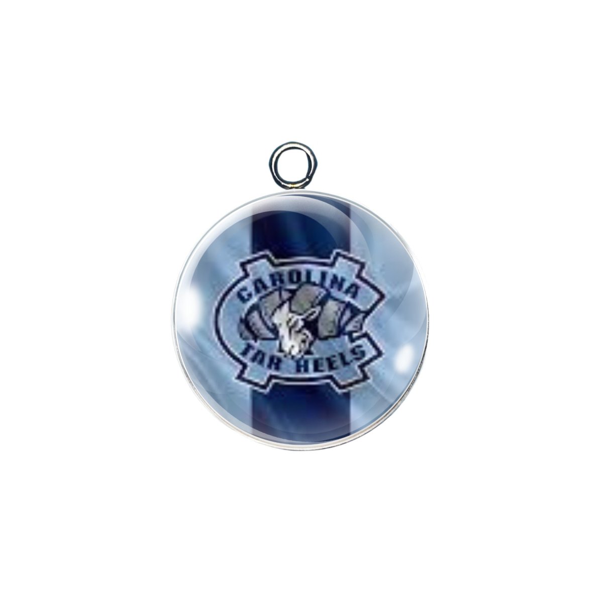 NC Tar Heels glass cabochon charm