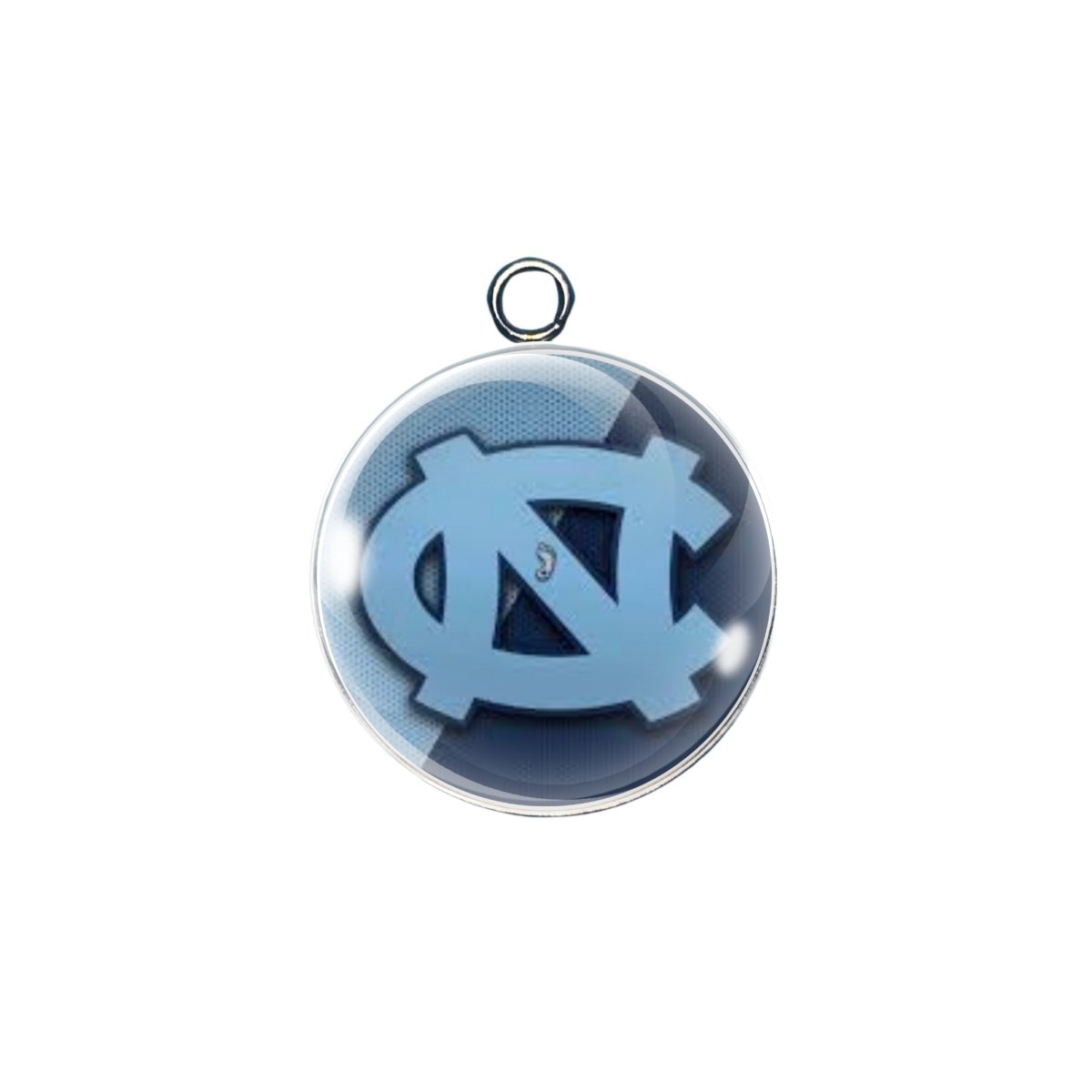 NC Tar Heels glass cabochon charm