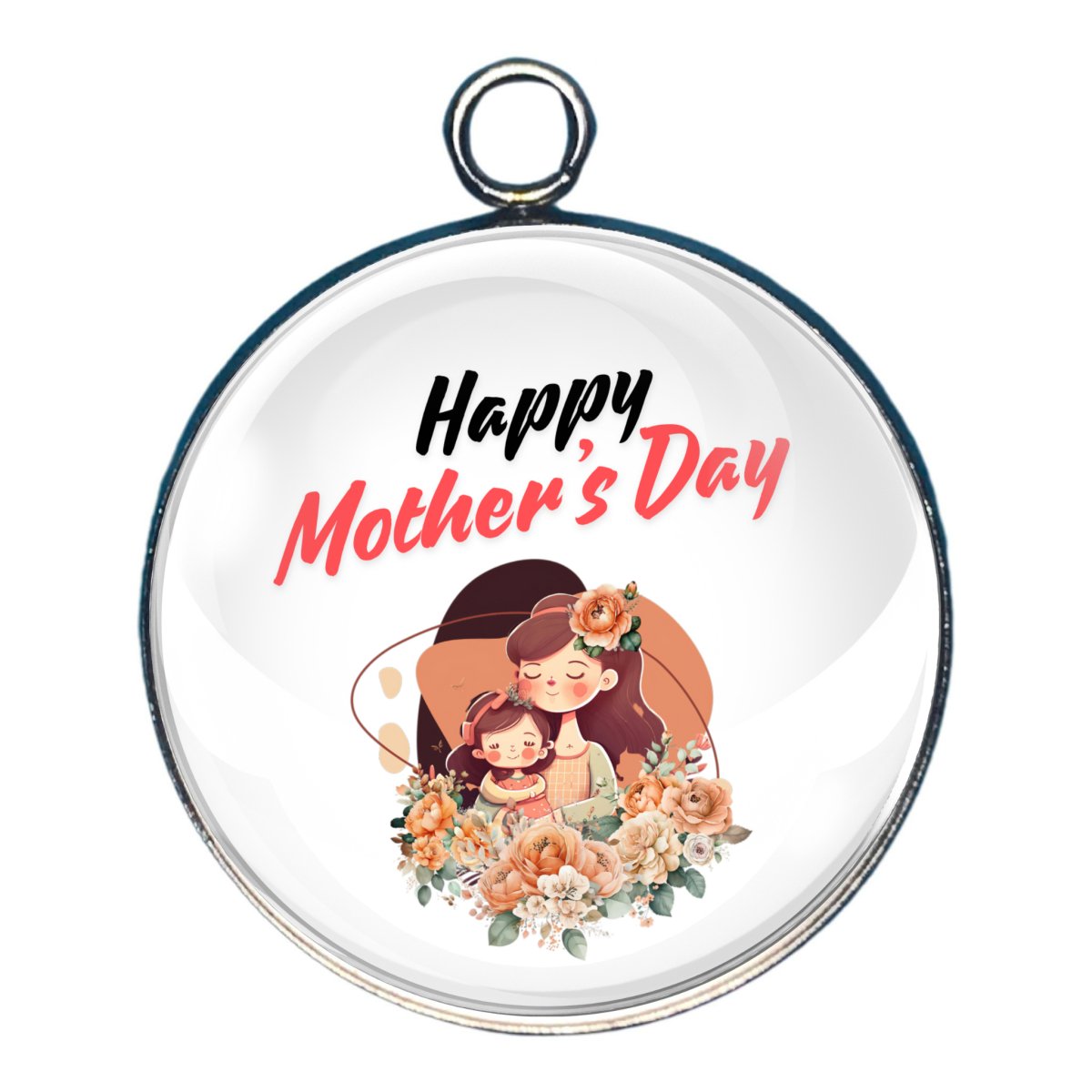 Charm with retro style picture with 'happy mother's day'