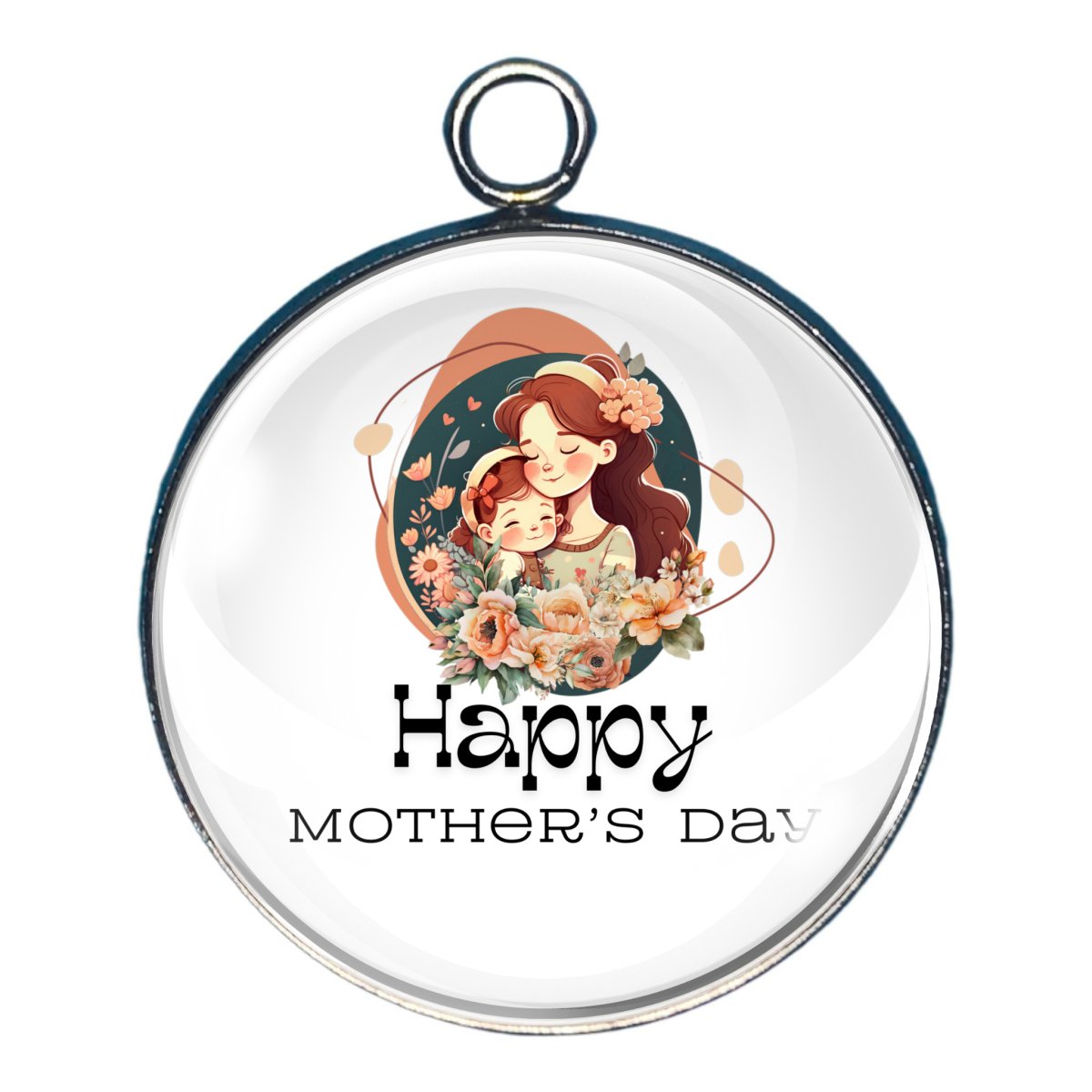 Charm with retro style picture with 'happy mother's day'