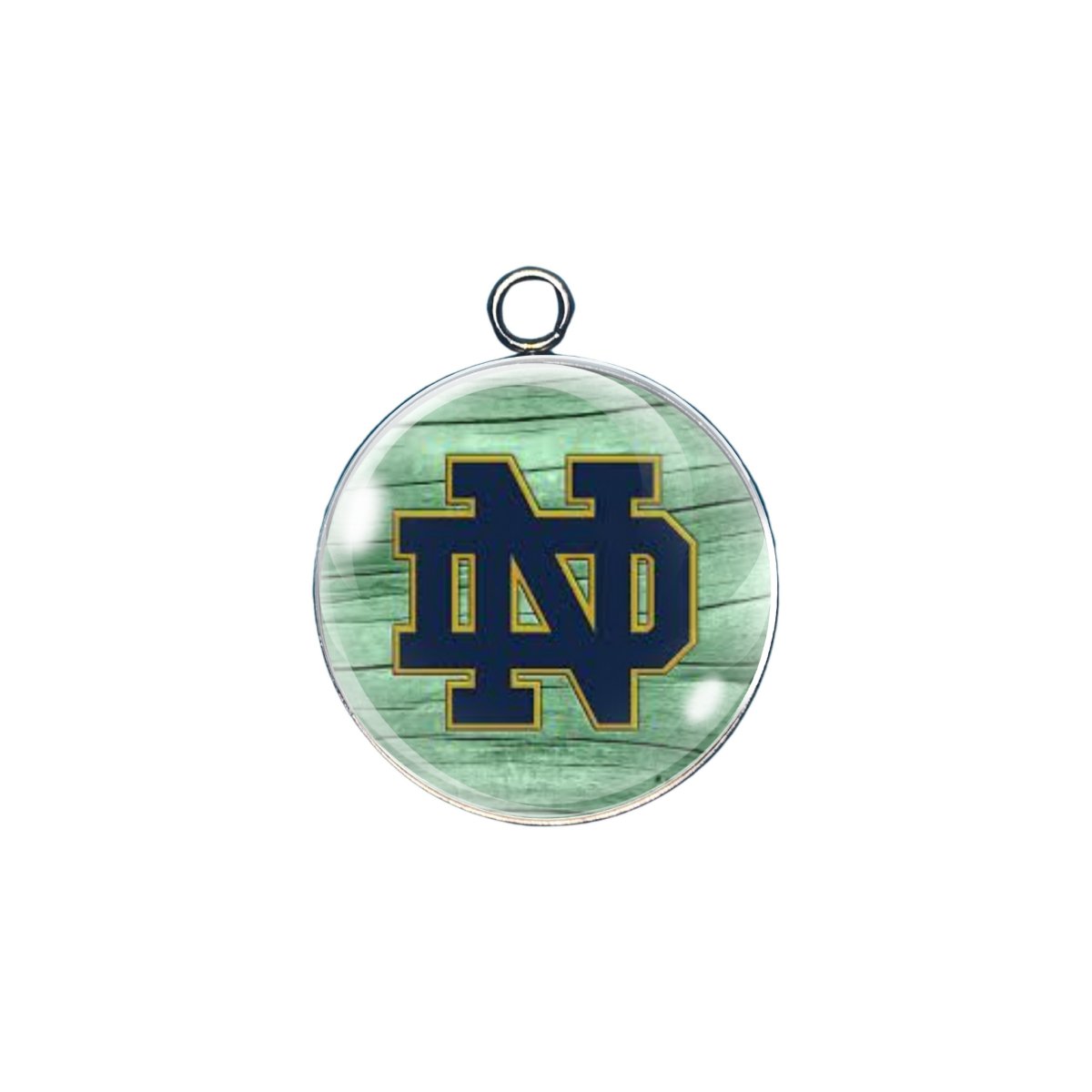  notre dame glass cabochon charm