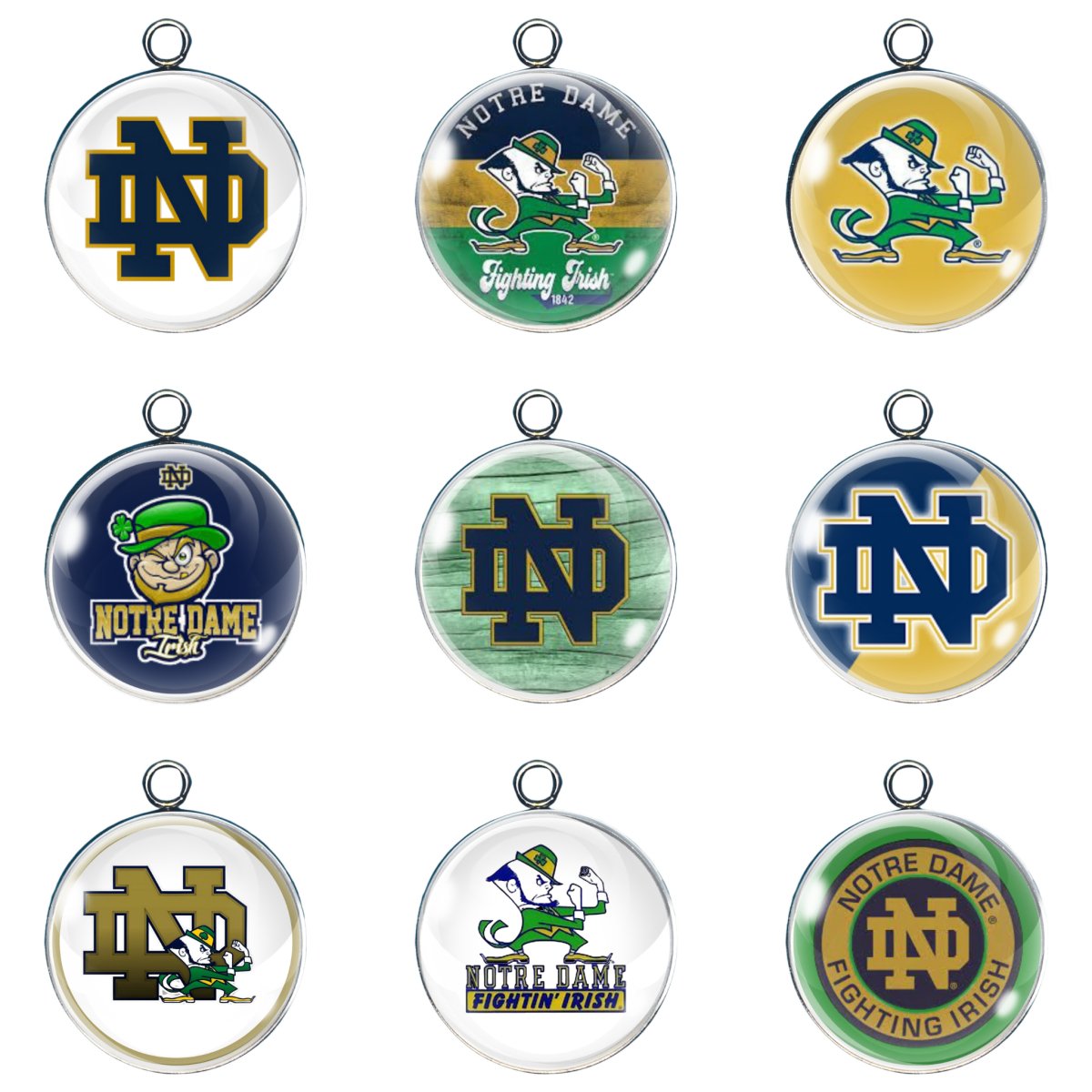 9 notre dame glass cabochon charms