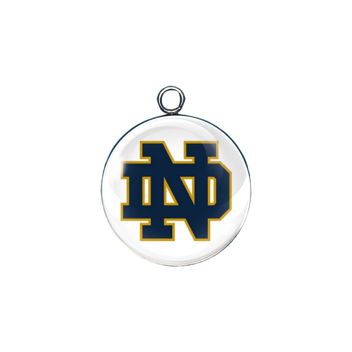  notre dame glass cabochon charm