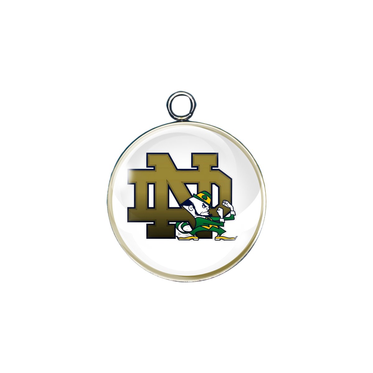  notre dame glass cabochon charm