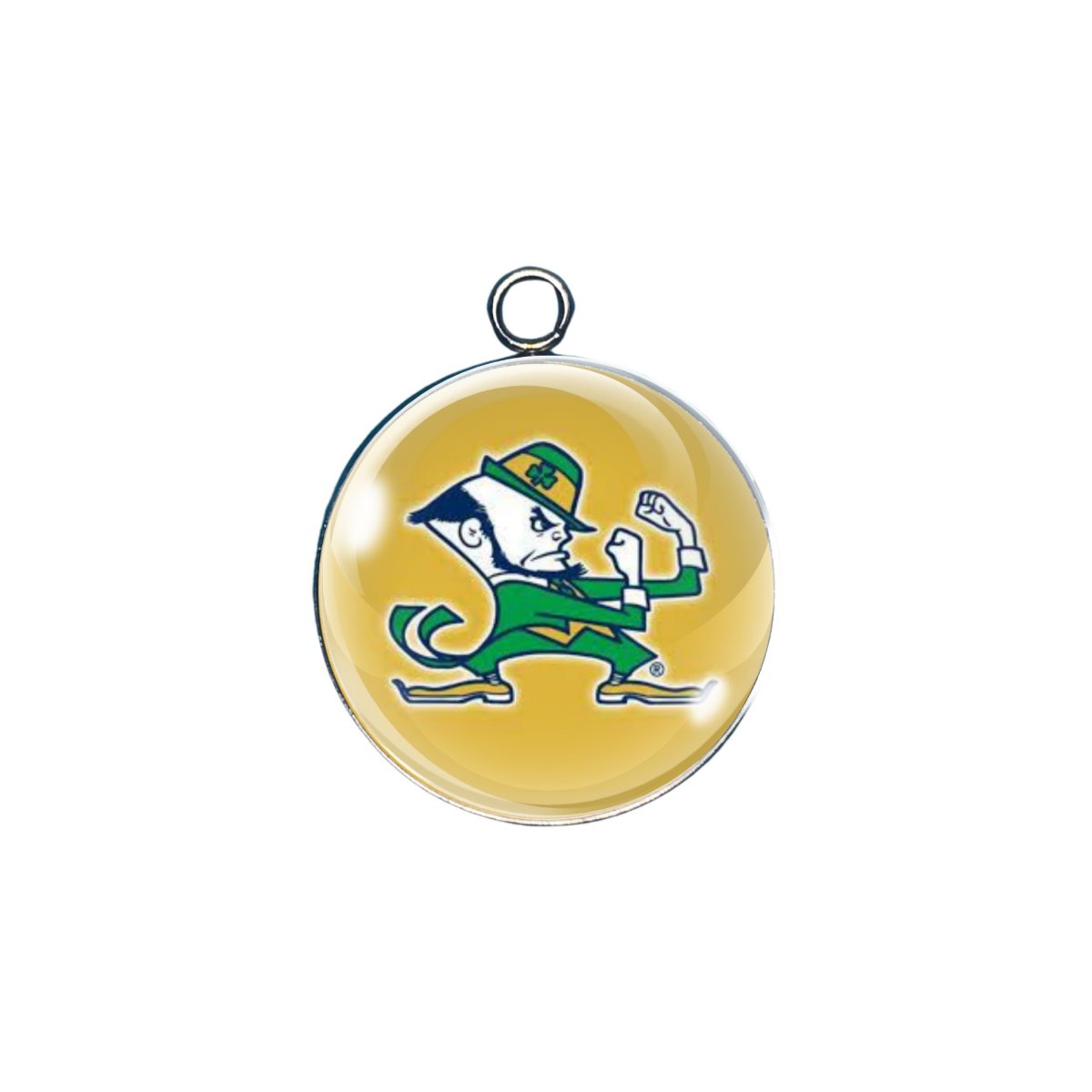  notre dame glass cabochon charm