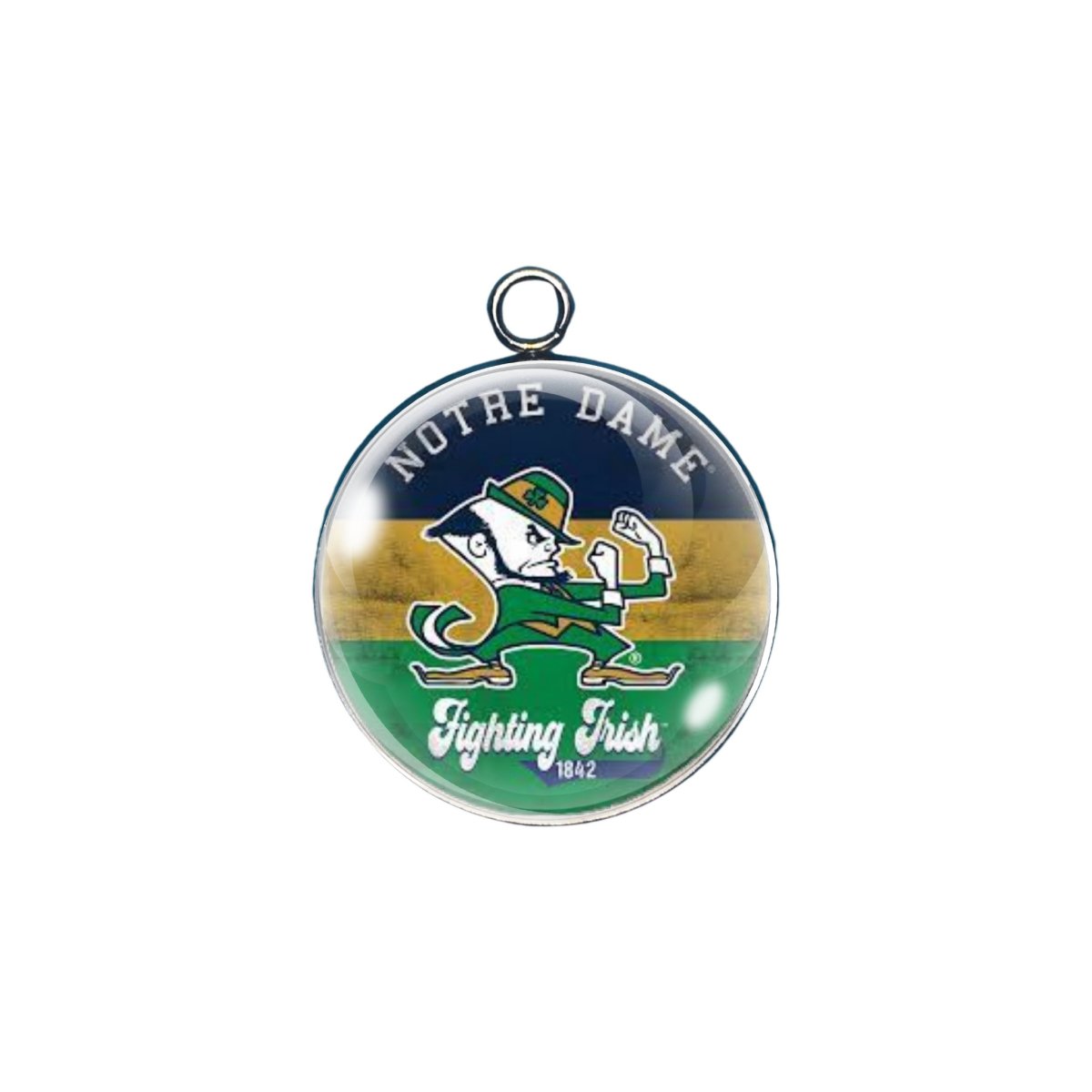  notre dame glass cabochon charm