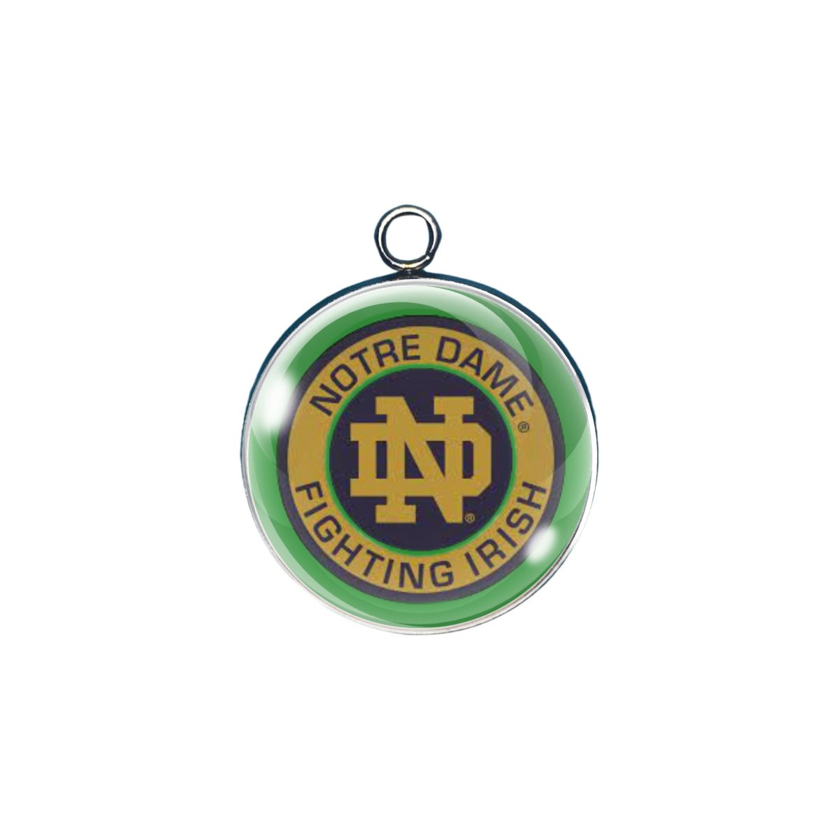  notre dame glass cabochon charm