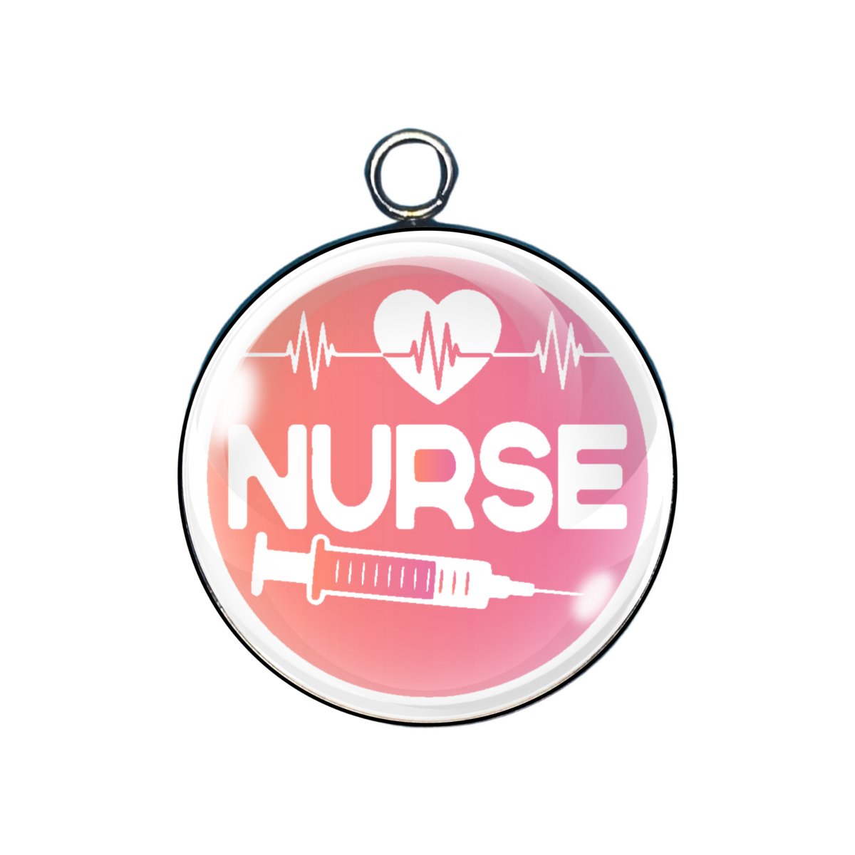 Nurse Life glass cabochon charm