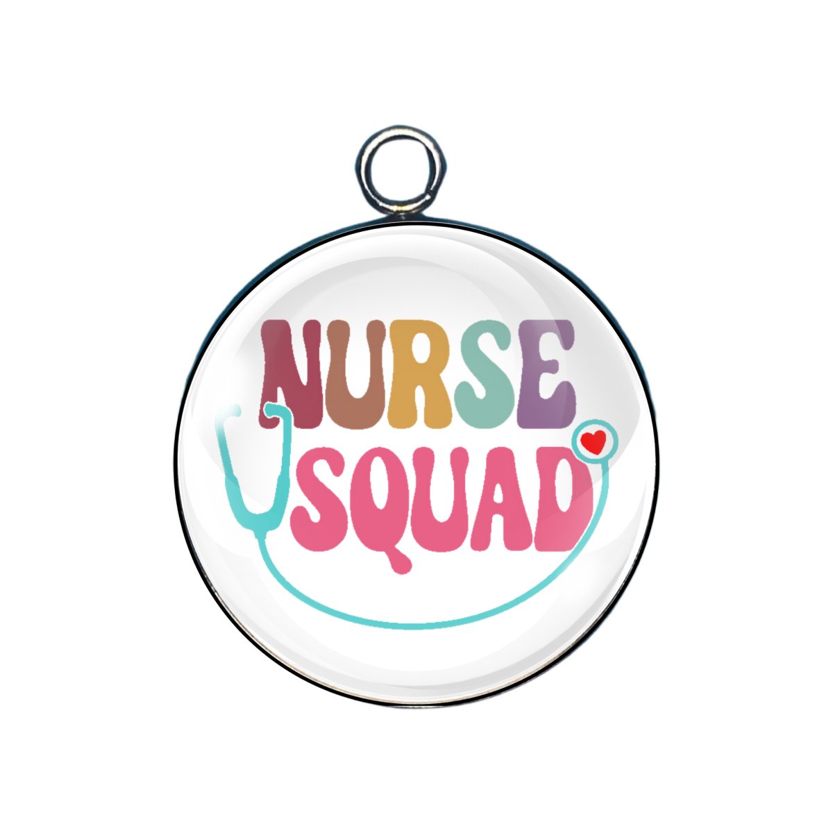 Nurse Life glass cabochon charm