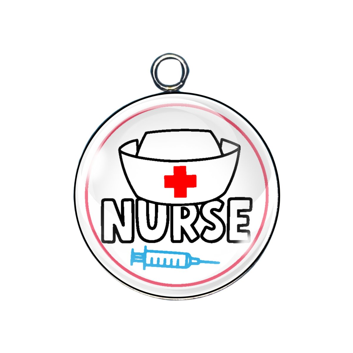 Nurse Life glass cabochon charm