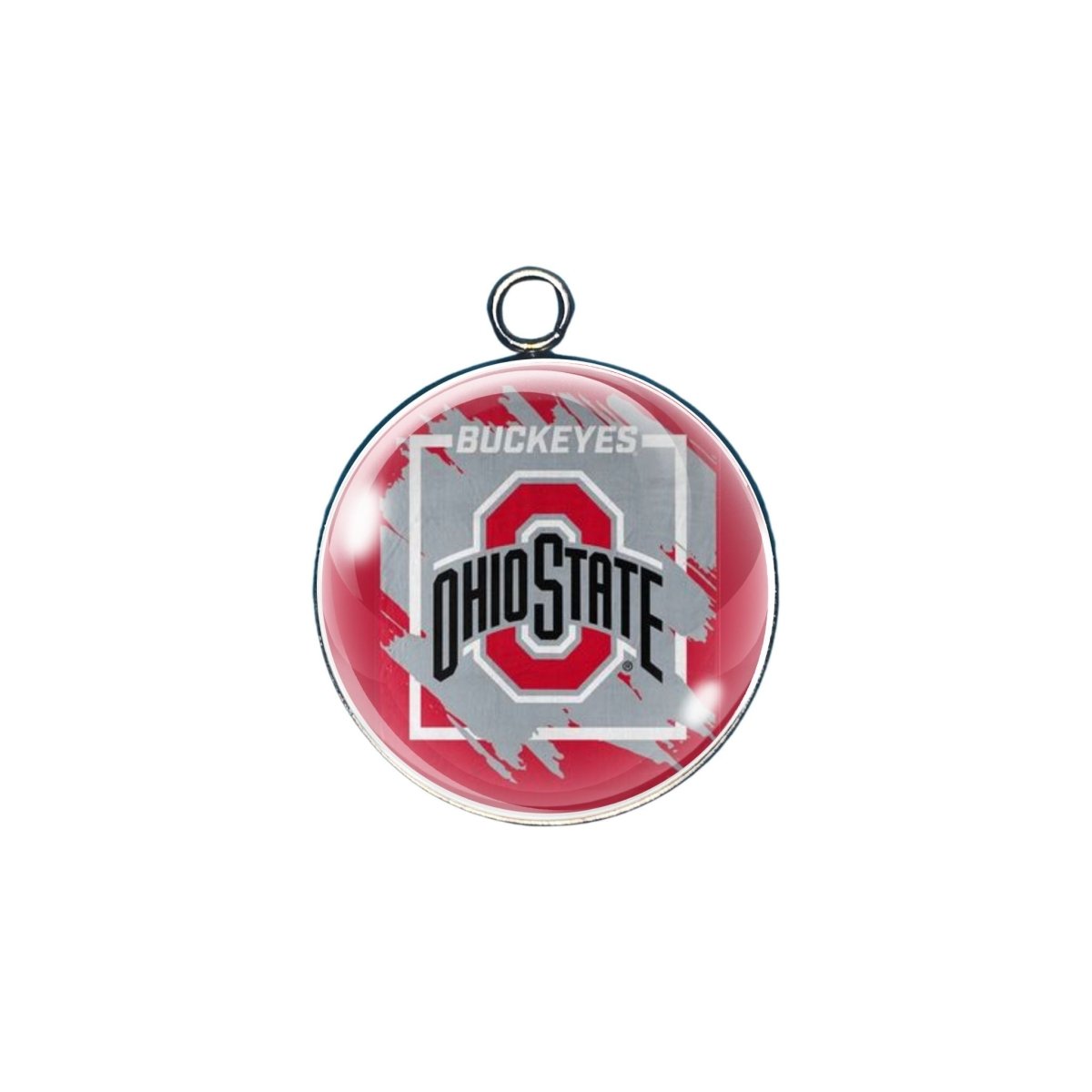 Ohio state glass cabochon charm