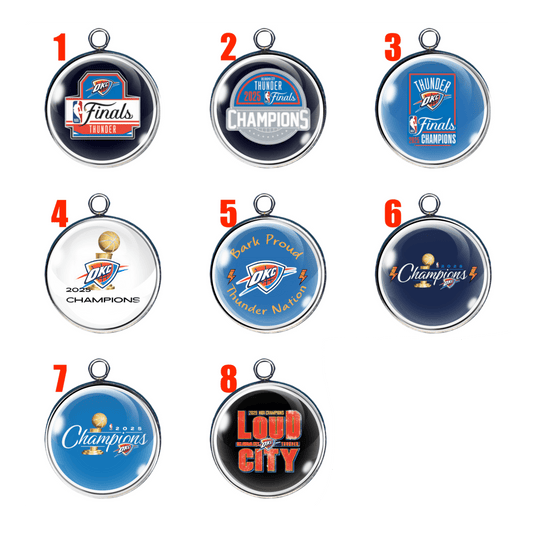 Set of 8 Charms Celebrating the 2025 NBA Championship Win