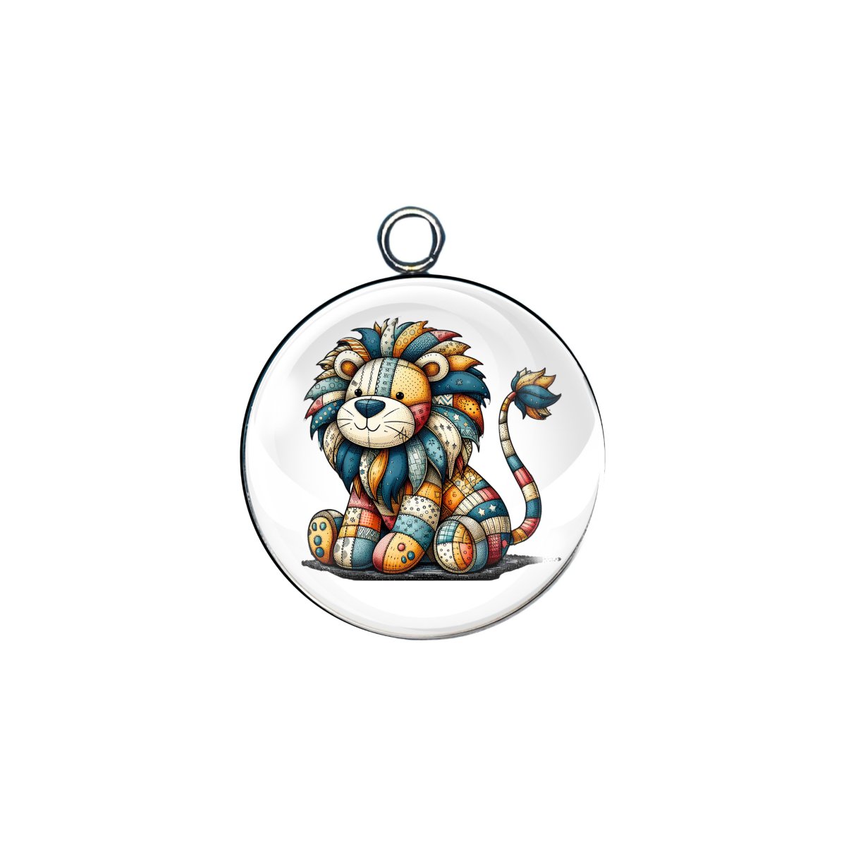 patchwork pets glass cabochon charm