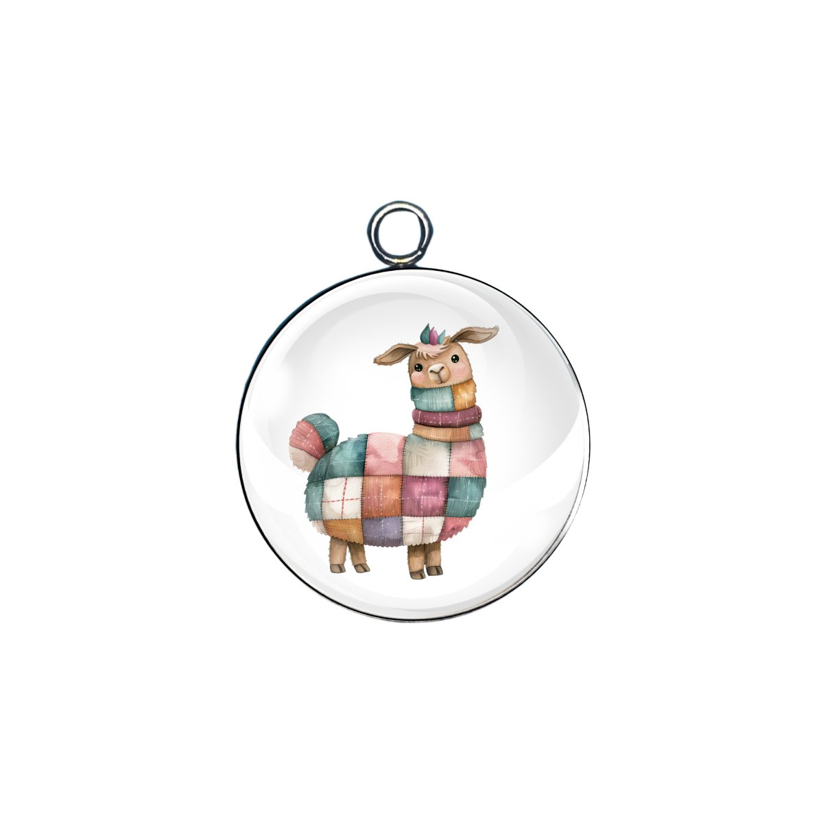 patchwork pets glass cabochon charm