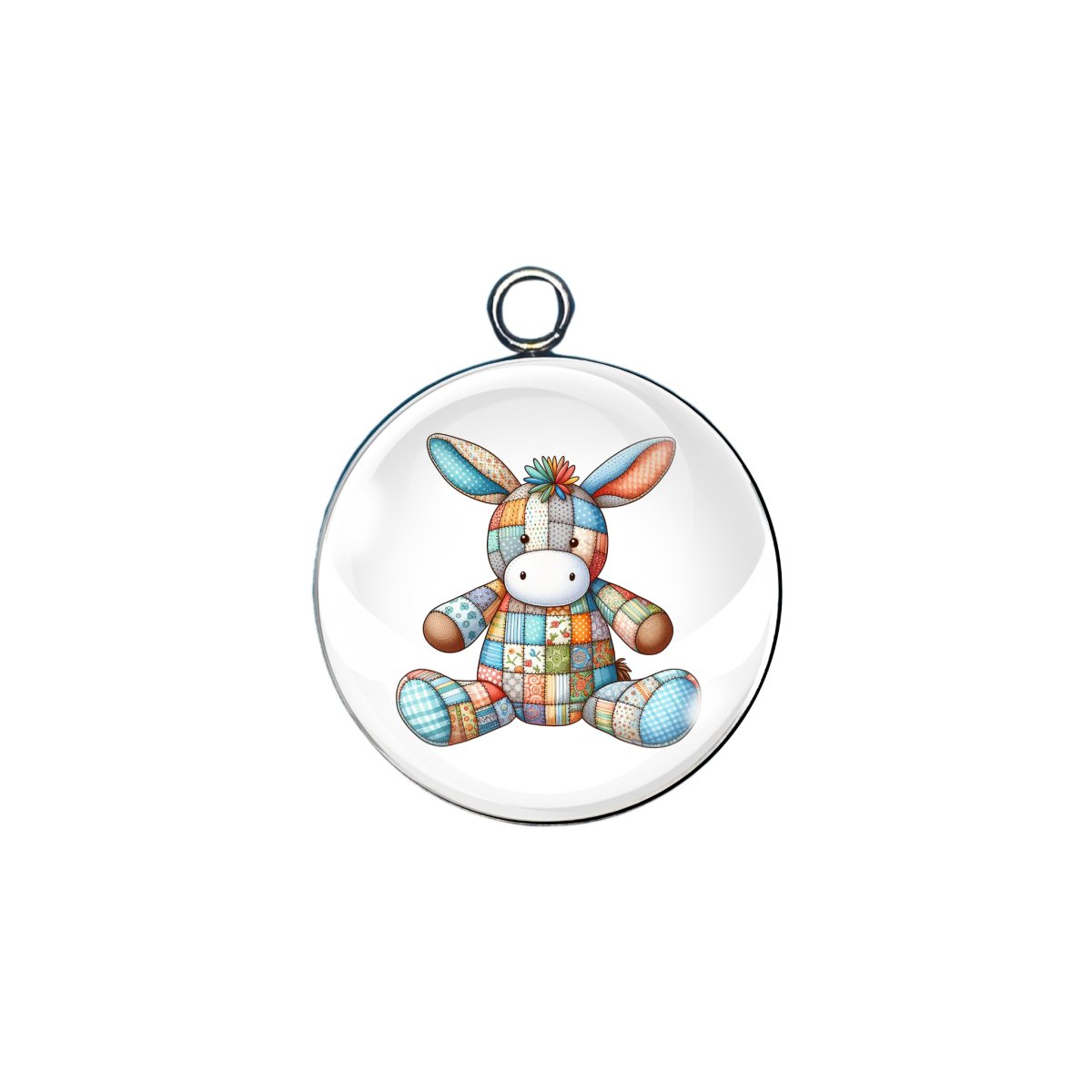 patchwork pets glass cabochon charm